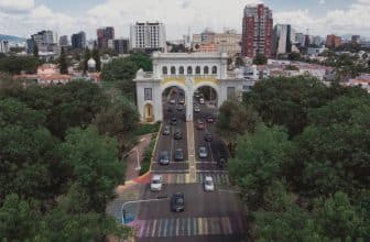 Guadalajara in Mexico mit einer Drohne aufgenommen
