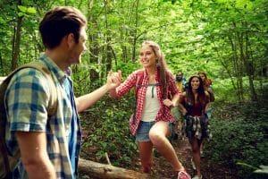 Wandern beim Betriebsausflug