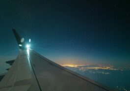 Blick aus dem Flugzeug