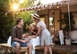 Camping-Urlaub mit der Familie