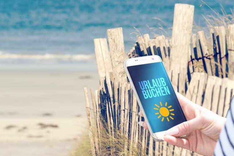 Urlaub buchen am Smartphone
