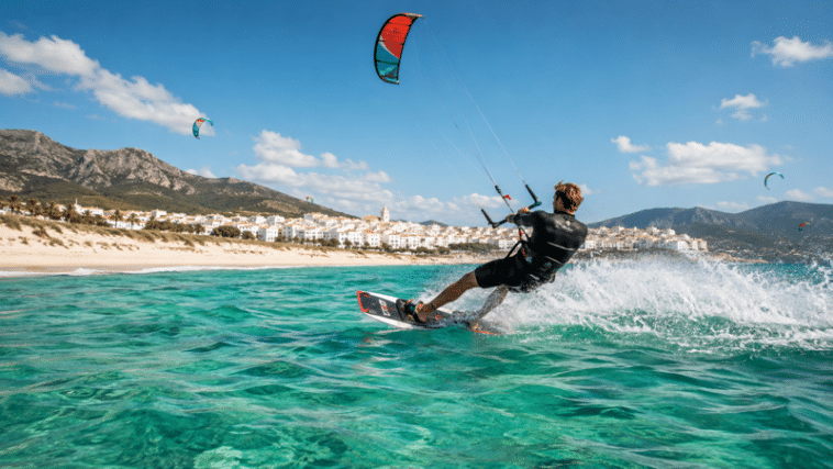 Kite-Surfen bei bestem Wetter