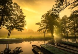 Spreewald bei Sonnenaufgang